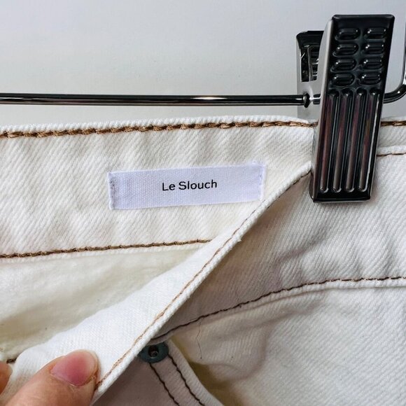 Frame Le Slouch utility jeans, ivory, Size 30 N45 - Picture 6 of 14